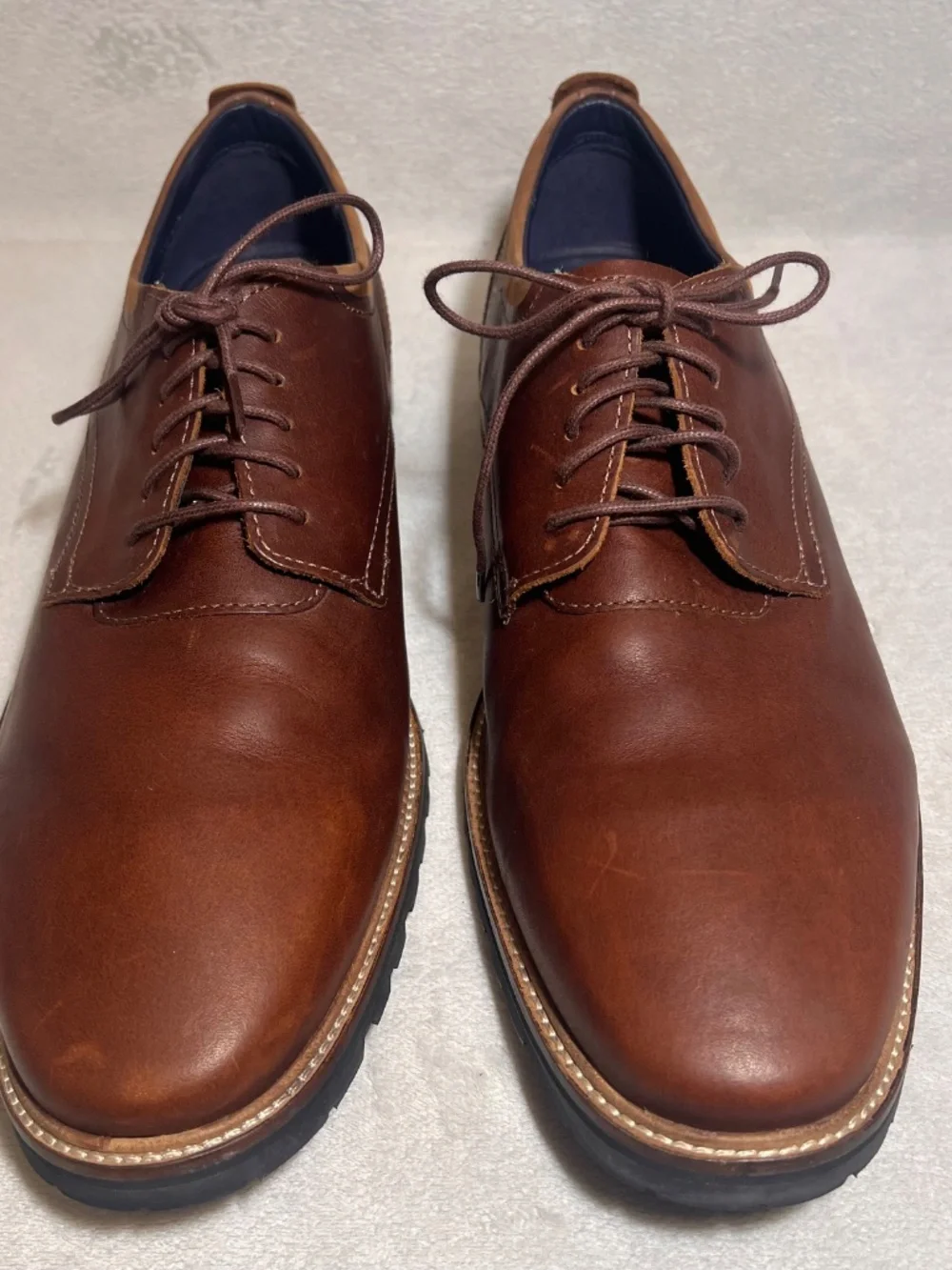 New Cole Haan Grand 360 Men’s Brown Leather Derby Oxford Dress Shoes Size 13 M